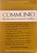 COMMUNIO, REVISTA INTERNACIONAL CATÓLICA N.º 2, MARÇO/ABRIL 1987.