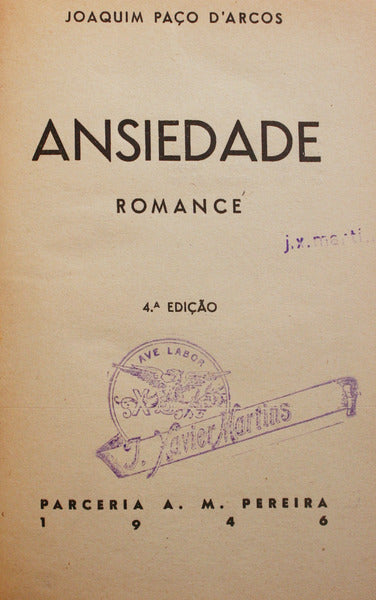 ANSIEDADE. [4.ª EDIÇÃO]