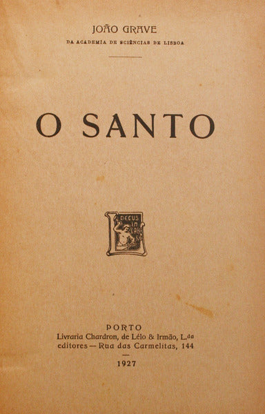 GRAVE. (João) O SANTO.