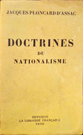 PLONCARD D'ASSAC. (Jacques) DOCTRINES DU NATIONALISME.