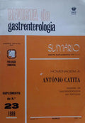 REVISTA DE GASTRENTEROLOGIA, SUPLEMENTO DO N.º 23 - 1989.