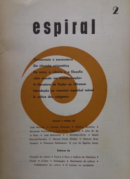 ESPIRAL, CADERNOS DE CULTURA, N.º 2 - 1964.