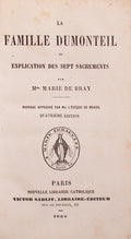 LA FAMILLE DUMONTEIL OU EXPLICATION DES SEPT SACREMENTS.