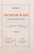 ESPRIT DE SAINT FRANÇOIS DE SALES.