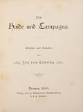 CONRING. (Ida von) VON HAIDE UND CAMPAGNA.