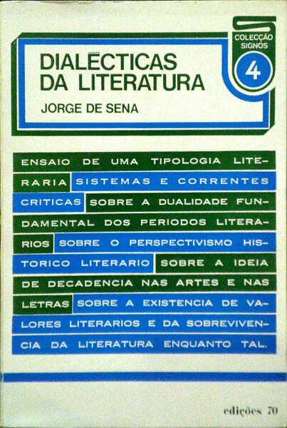 DIALÉCTICAS DA LITERATURA.