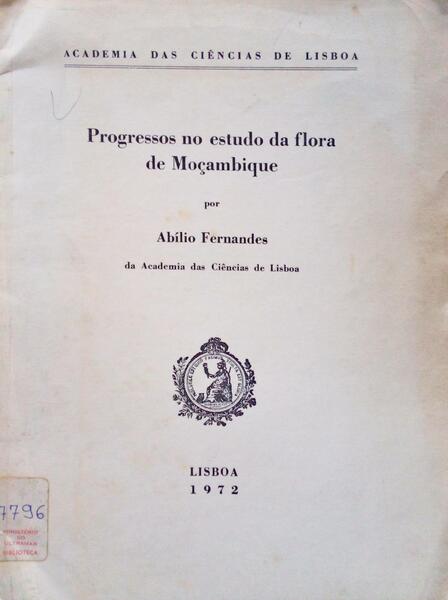 PROGRESSOS NO ESTUDO DA FLORA DE MOÇAMBIQUE.