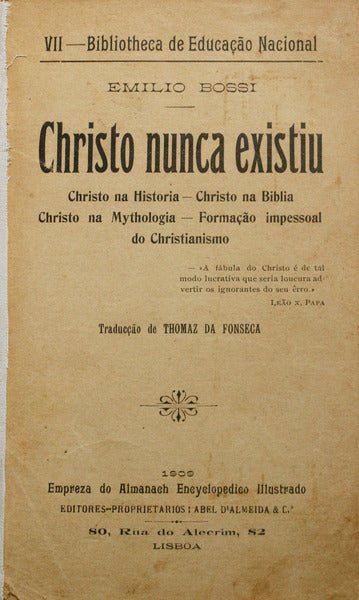 CHRISTO NUNCA EXISTIU.