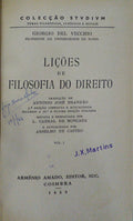 LIÇÕES DE FILOSOFIA DE DIREITO. [2 VOLS.]