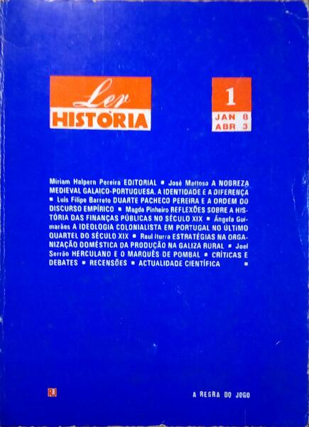 LER HISTÓRIA, N.º 1, 1983.