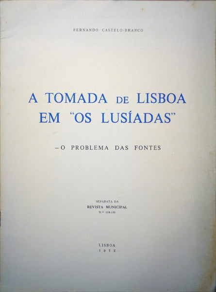 A TOMADA DE LISBOA EM «OS LUSÃ?ADAS».