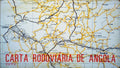 CARTA RODOVIÃ?RIA DE ANGOLA 1972.