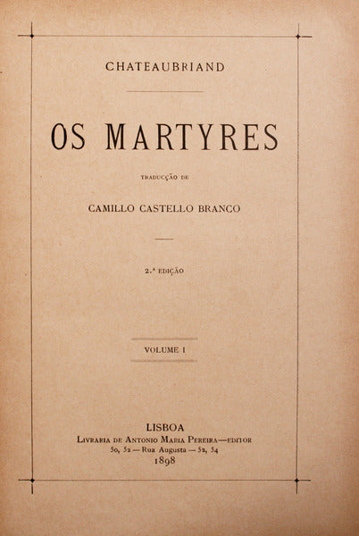 OS MARTYRES. [2 VOLS.]
