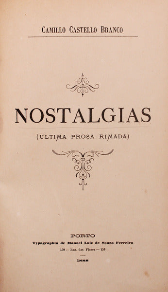 NOSTALGIAS (ULTIMA PROSA RIMADA).