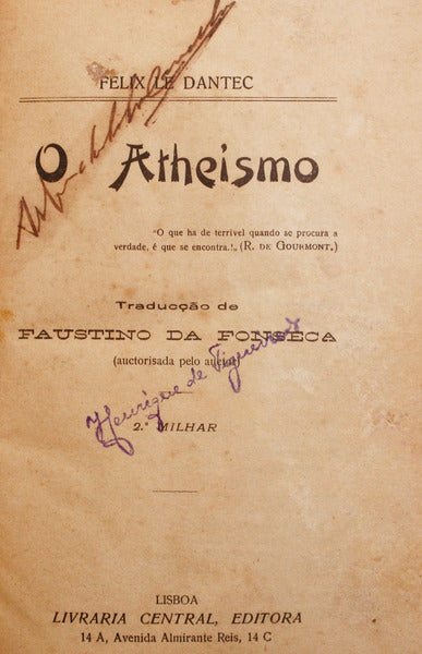 O ATHEISMO.