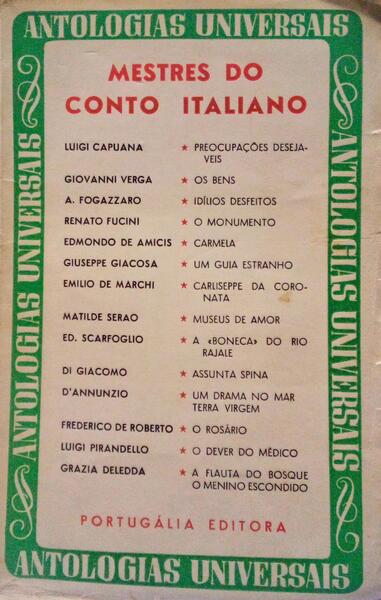 MESTRES DO CONTO ITALIANO.