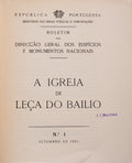 BOLETIM DA DIRECÇÃO-GERAL DOS EDIFÍCIOS E MONUMENTOS NACIONAIS. Do N.º 1 ao Nº 131. [+2 VOLUMES SEM NÚMERO]