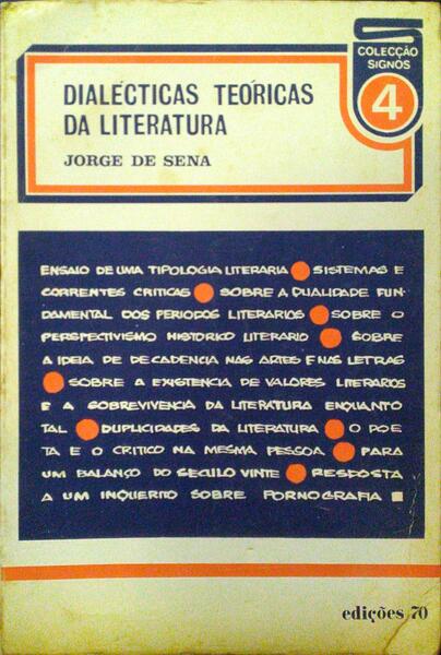 DIALÉCTICAS TEÓRICAS DA LITERATURA.
