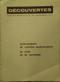 DÉCOUVERTES, N.º 89, DÉCEMBRE 1972.
