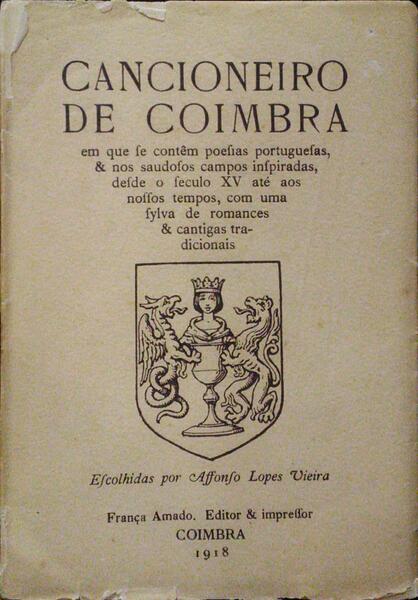 CANCIONEIRO DE COIMBRA. [1.ª EDIÇÃO]