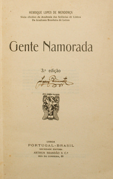 GENTE NAMORADA. [3.ª EDIÇÃO]