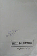 DIREITO DAS EMPRESAS.