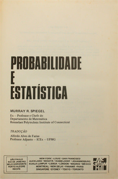 PROBABILIDADE E ESTATÃ?STICA.