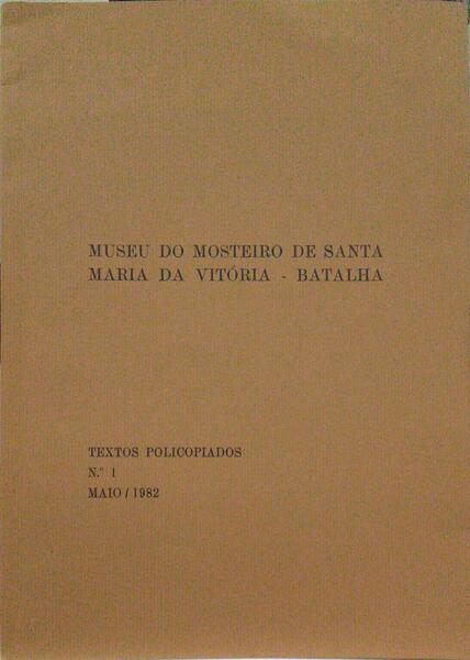 MUSEU (O) E O MOSTEIRO EM 1981.