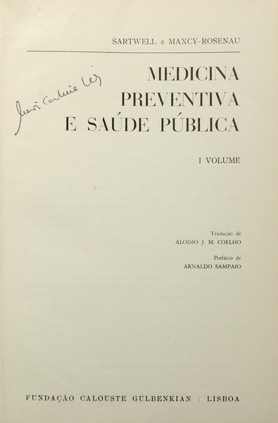 MEDICINA PREVENTIVA E SAÚDE PÚBLICA. [2 VOLS.]