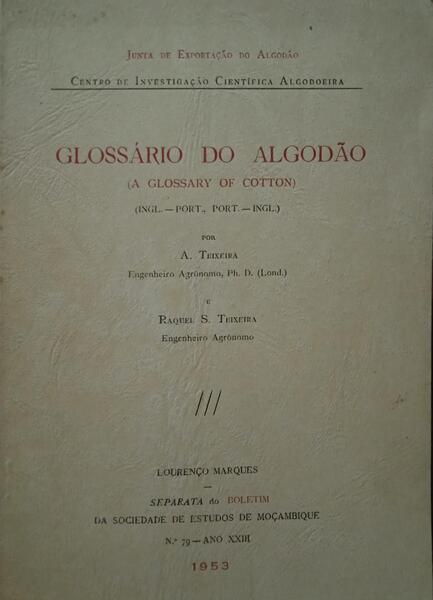 GLOSSÃRIO DO ALGODÃƒO (A GLOSSARY OF COTTON).