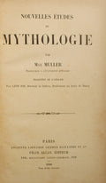 NOUVELLES ÉTUDES DE MYTHOLOGIE.
