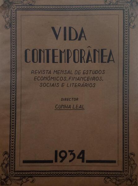 VIDA CONTEMPORÂNEA N.º 1, MAIO 1934.