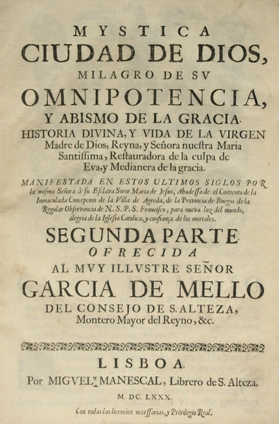 MYSTICA CIUDAD DE DIOS [SEGUNDA PARTE].