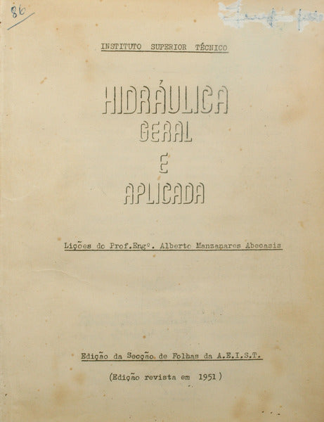 HIDRÃ?ULICA GERAL E APLICADA.