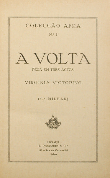 VITORINO. (Virginia) A VOLTA.