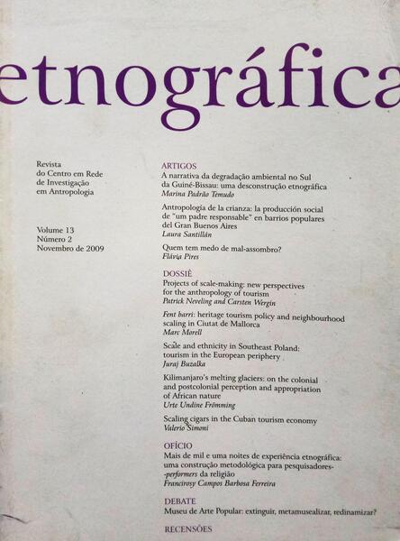 ETNOGRÁFICA, NÚMERO 2, NOVEMBRO DE 2009.