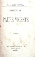 LOBO DE ÁVILA. (Artur Eugénio) MEMORIAS DO PADRE VICENTE.