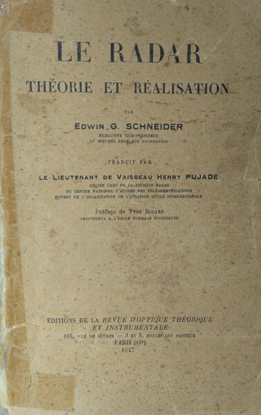 LE RADAR THÉORIE ET RÉALISATION.