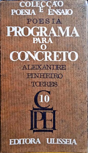 POESIA, PROGRAMA PARA O CONCRETO.