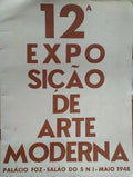 CATÃ?LOGO DA 12.ᴬ EXPOSIÇÃO DE ARTE MODERNA NA SALA DE EXPOSIÇÕES DO SNI.