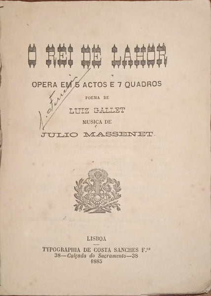 O REI DE LAHOR.
