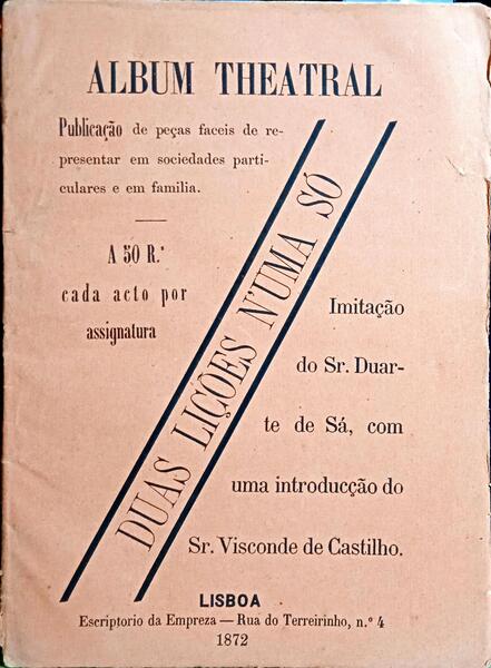DUAS LIÇÕES N'UMA SÓ.