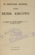 O DOUTOR SUBTIL, JOÃO DUNS ESCOTO.