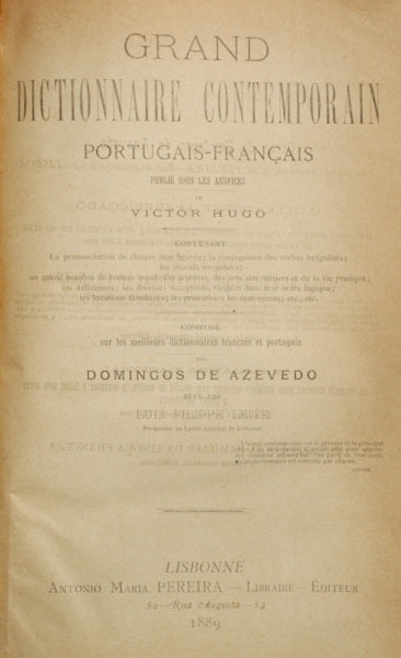 GRAND DICTIONNAIRE PORTUGAIS-FRANÇAIS.