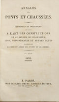ANNALES DES PONTS ET CHAUSSÉES, 1ª SÉRIE, 1832.