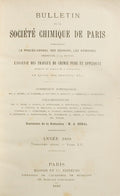 BULLETIN DE LA SOCIÉTÉ CHIMIQUE DE PARIS, TOME XIX, XX, XXI.