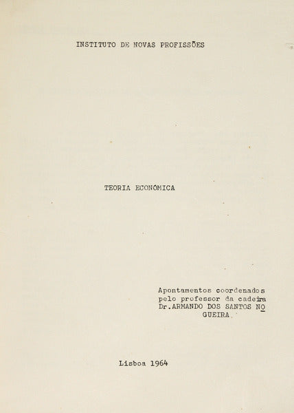 TEORIA ECONÓMICA.