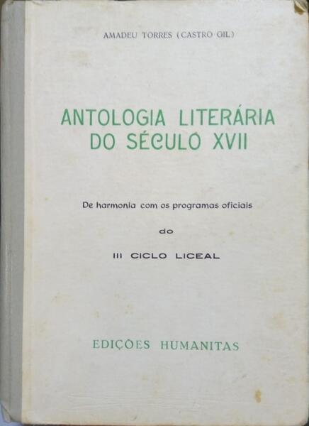 ANTOLOGIA LITERÃ?RIA DO SÉCULO XVII.