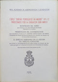 CURSO JURISTAS PORTUGUESES EN MADRID 1971-72, PATROCINADO POR LA FUNDACION JUAN MARCH.