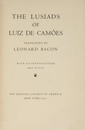 THE LUSIADS OF LUIZ DE CAMÃ•ES.